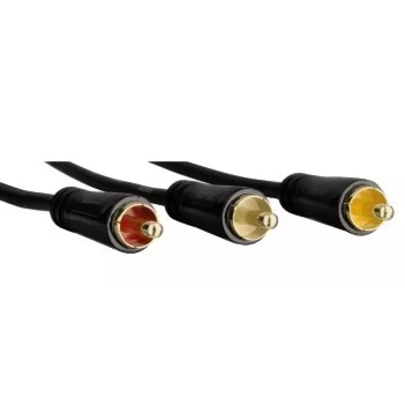 Hama 1,5 m Scart - 3 RCA SCART (21-pin) 3 x RCA musta