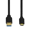 Hama USB-C/USB A, 1,8 m USB-kaapeli USB 3.2 Gen 2 (3.1 Gen 2) USB C musta