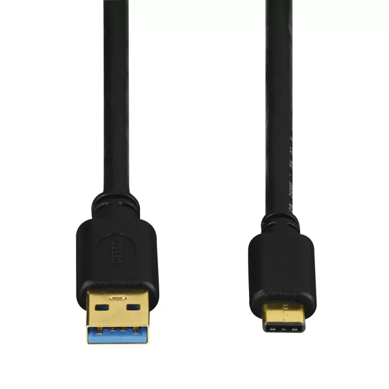 Hama USB-C/USB A, 1,8 m USB-kaapeli USB 3.2 Gen 2 (3.1 Gen 2) USB C musta