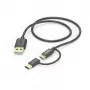 Hama 00201533 USB-kaapeli USB 2.0 1 m USB A Micro-USB B musta