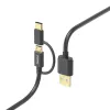 Hama 00201533 USB-kaapeli USB 2.0 1 m USB A Micro-USB B musta