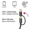 Hama 00201533 USB-kaapeli USB 2.0 1 m USB A Micro-USB B musta