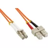 Techly SC/LC monimuotokuitukaapeli 50/125 OM2 5m ILWL D5-SCLC-050