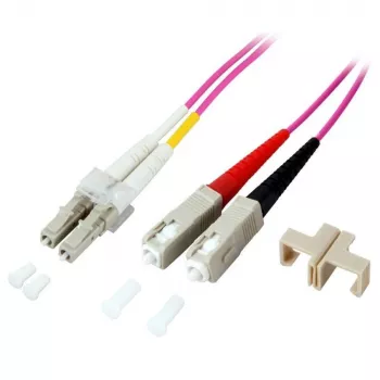 Techly SC/LC monimuotokuitukaapeli 50/125 OM4 15m ILWL D5-SCLC-150/OM4