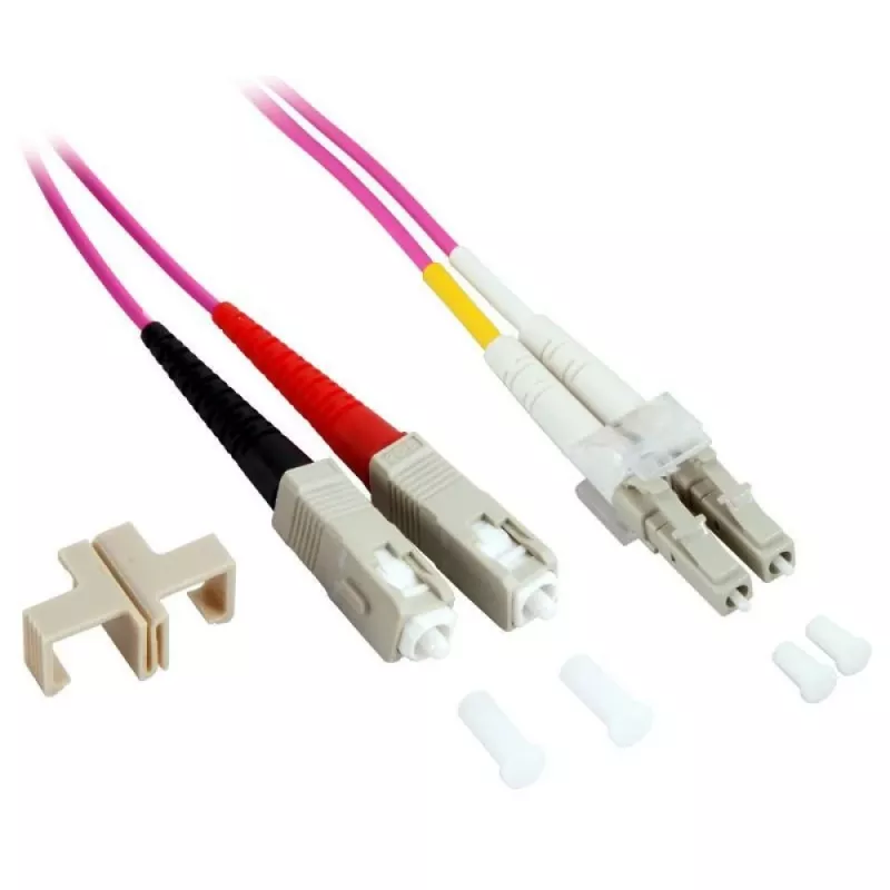 Techly SC/LC monimuotokuitukaapeli 50/125 OM4 15m ILWL D5-SCLC-150/OM4