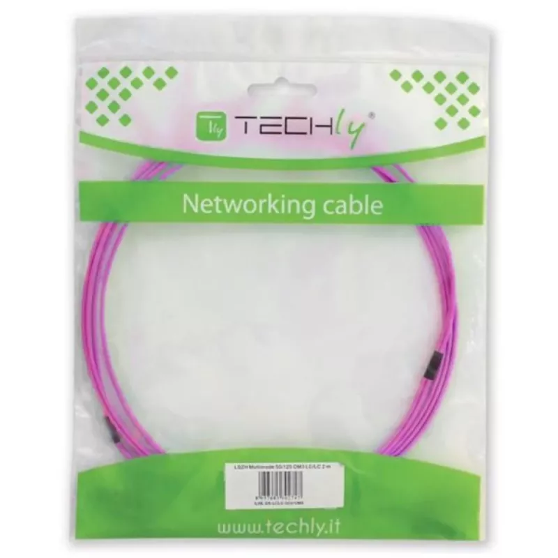 Techly SC/LC monimuotokuitukaapeli 50/125 OM4 20m, 20 m, OM4, SC, LC