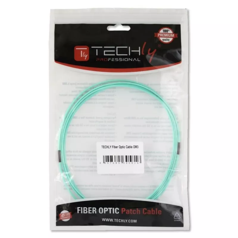 Techly LC/LC monimuotokuitukaapeli 50/125 OM3 15m ILWL D5-LCLC-150/OM3