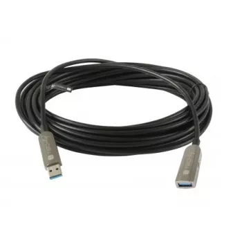 Techly ICOC U3AMF-HY-020 USB-kaapeli USB 3.2 Gen 1 (3.1 Gen 1) 20 m USB A musta