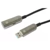 Techly ICOC U3AMF-HY-020 USB-kaapeli USB 3.2 Gen 1 (3.1 Gen 1) 20 m USB A musta