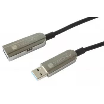 Techly ICOC U3AMF-HY-020 USB-kaapeli USB 3.2 Gen 1 (3.1 Gen 1) 20 m USB A musta