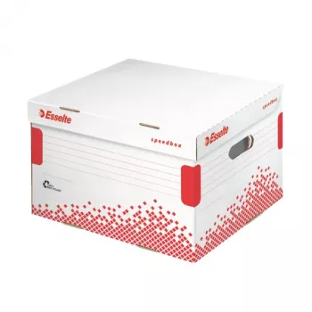 Esselte arkistolaatikko Speedbox FSC® Large, punainen, valkoinen, 520 g, 364 x 433 x 263 mm