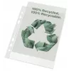 Esselte Recycle Pocket A5, 150 x 210 mm (A5), läpinäkyvä, polypropeeni (PP), vaaka-/pystyasento, yläpuoli, 0,07 mm
