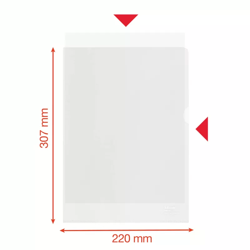 Esselte Recycle Folder A4, projektikansio, A4, polypropeeni (PP), läpinäkyvä, pystyasento, 220 mm