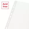 Esselte Recycle Pocket A4, 210 x 297 mm (A4), läpinäkyvä, polypropeeni (PP), pystyasento, yläpuoli, 0,07 mm