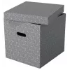 Esselte Home Storage Box Cube, 3 kpl:n pakkaus, kartonki, harmaa, 320 mm, 315 mm, 365 mm, 850 g