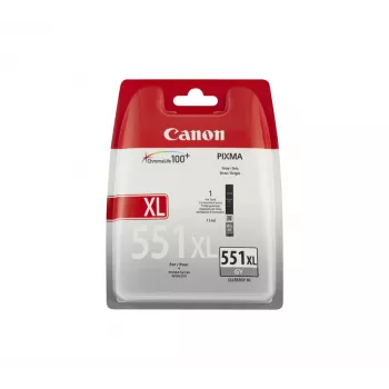 Canon CLI-551XL GY w/sec mustekasetti 1 kpl alkuperäinen suuri (XL) koko harmaa