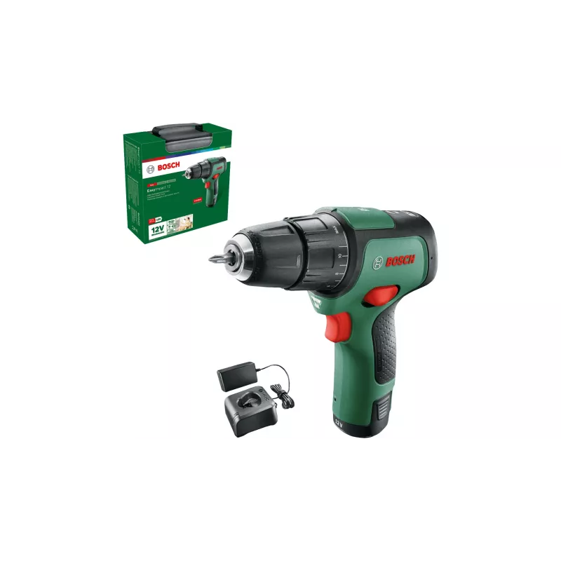 Bosch EasyImpact 12 1300 kierr./min pikaistukka 1 kg musta, vihreä