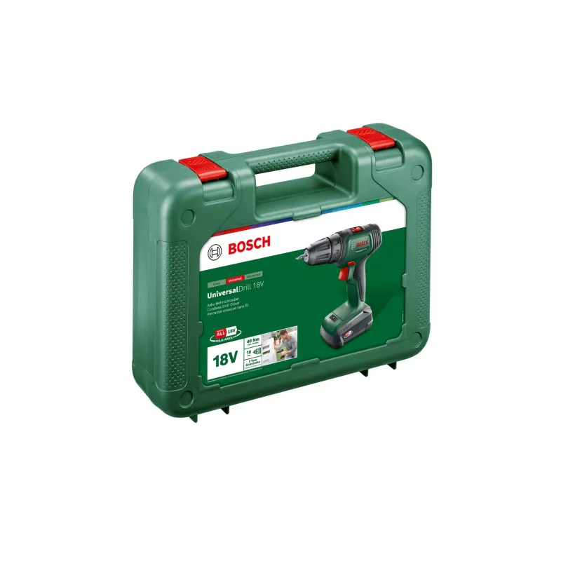 Bosch UniversalDrill 18V 1450 RPM pikaistukka 1,2 kg musta, vihreä