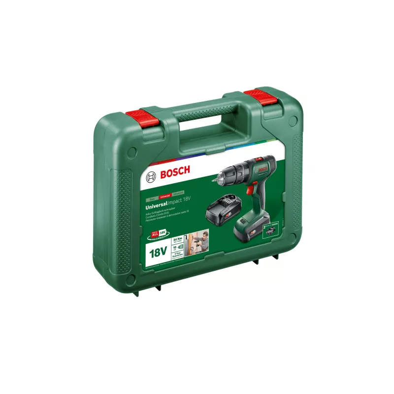 Bosch UniversalImpact 18V 1450 RPM pikaistukka 1,3 kg musta, vihreä, punainen