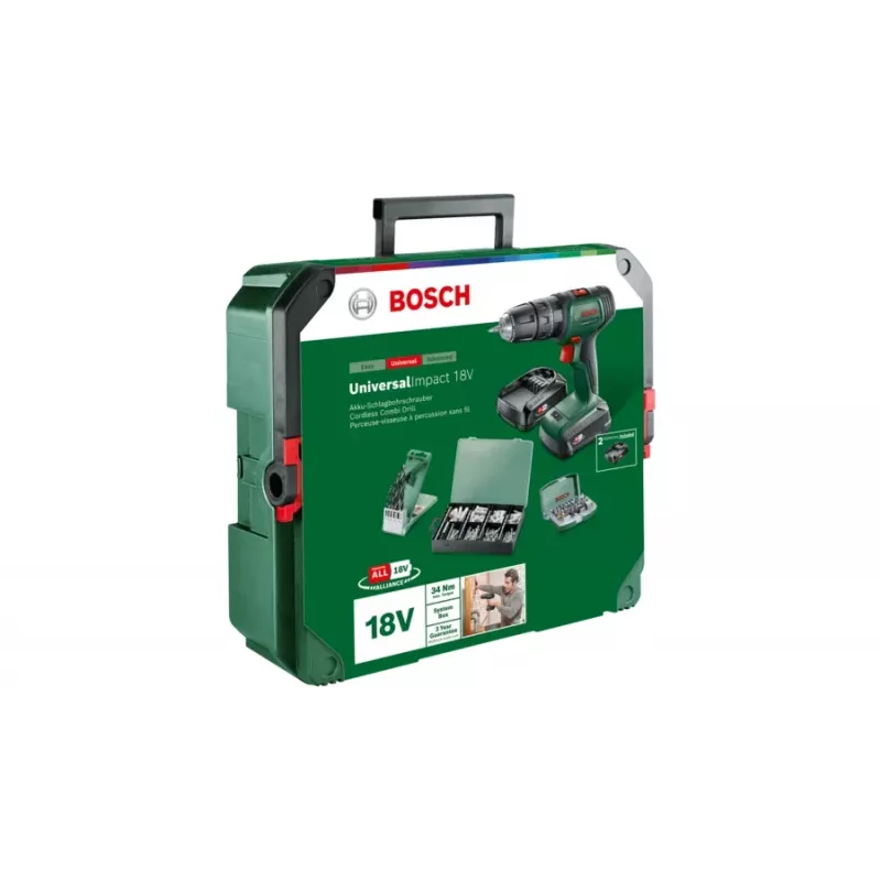 Bosch UniversalImpact 18V 1450 kierr./min pikaistukka 1,3 kg vihreä