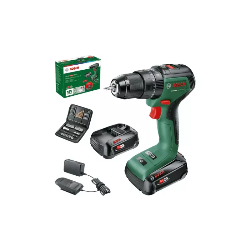 Bosch 0 603 9D7 106 porakone 1900 kierr./min pikaistukka 1,3 kg musta, vihreä