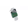 Bosch 1 600 A02 Z9C, L-Torx-avainsarja, TX10, TX15, TX20, TX25, TX27, TX30, TX40, TX8, TX9, vihreä, hopea, teräs, muovi, 69 mm