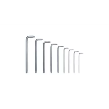 Bosch 1 600 A02 Z9C, L-Torx-avainsarja, TX10, TX15, TX20, TX25, TX27, TX30, TX40, TX8, TX9, vihreä, hopea, teräs, muovi, 69 mm