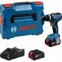 Bosch GSB 18V-65 Professional akkukäyttöinen iskuporakone-ruuvinväännin, 18 V, 2x 5.0 Ah, L-BOXX (06019N3303)