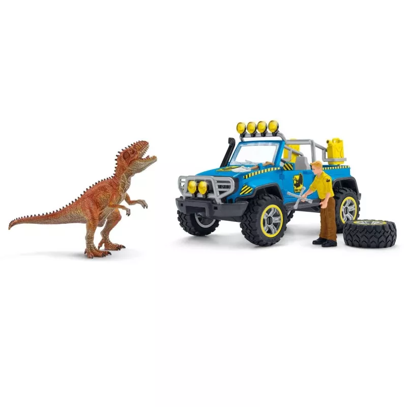 schleich Dinosaurs maastoauto ja dinojen etuvartioasema