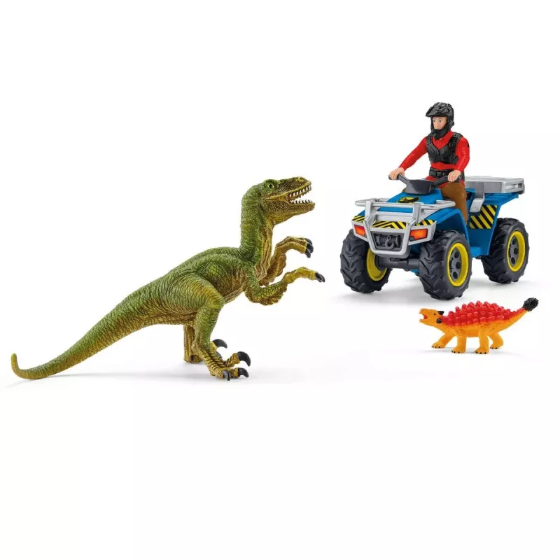 pelisetti Schleich Dinosaurs quad-pako velociraptoria