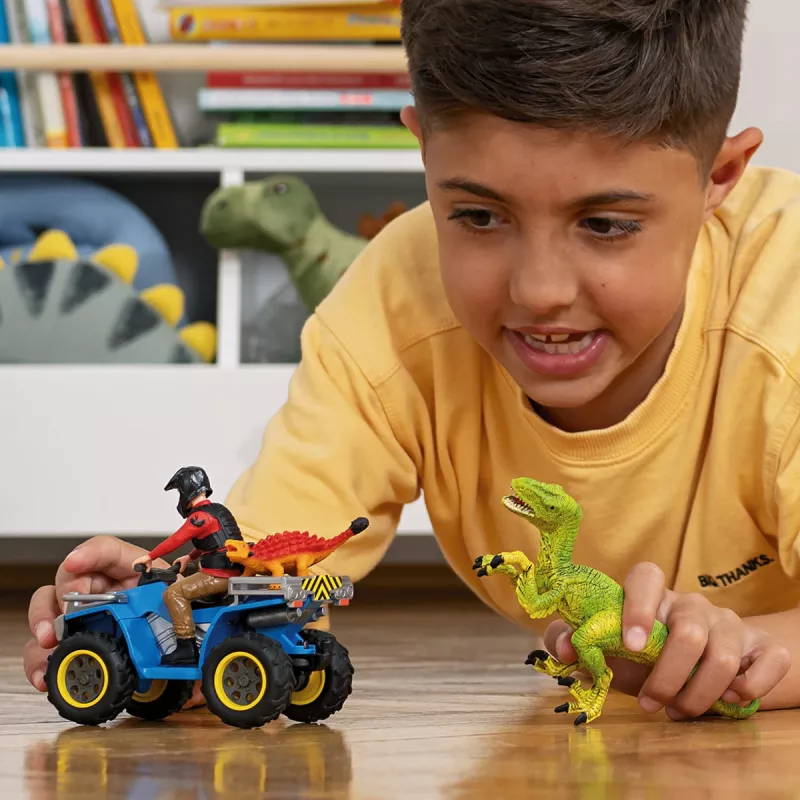 pelisetti Schleich Dinosaurs quad-pako velociraptoria