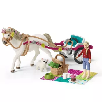 maatila Schleich HORSE CLUB pienet vaunut suureen hevosnäytökseen