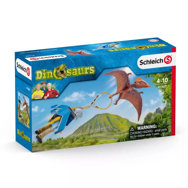 Schleich dinosaurusten jetpack-takaa-ajo -pelisetti