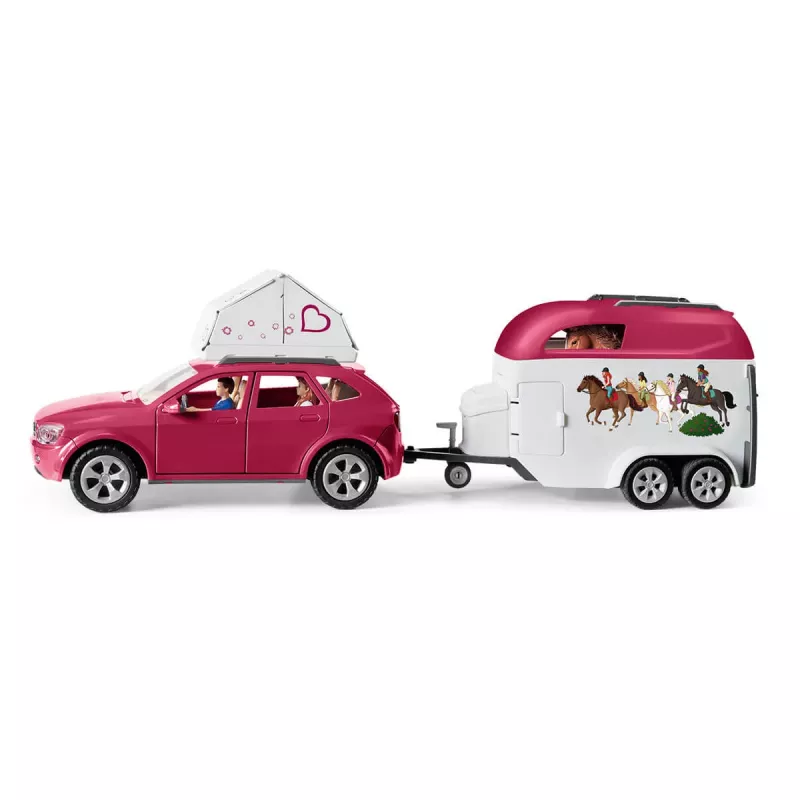 toiminta/seikkailu Schleich HORSE CLUB hevosseikkailu autolla ja perävaunulla