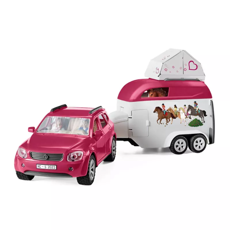 toiminta/seikkailu Schleich HORSE CLUB hevosseikkailu autolla ja perävaunulla