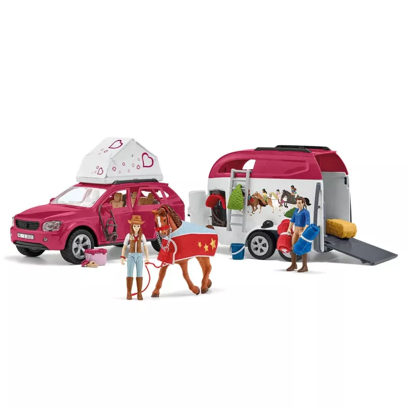 toiminta/seikkailu Schleich HORSE CLUB hevosseikkailu autolla ja perävaunulla