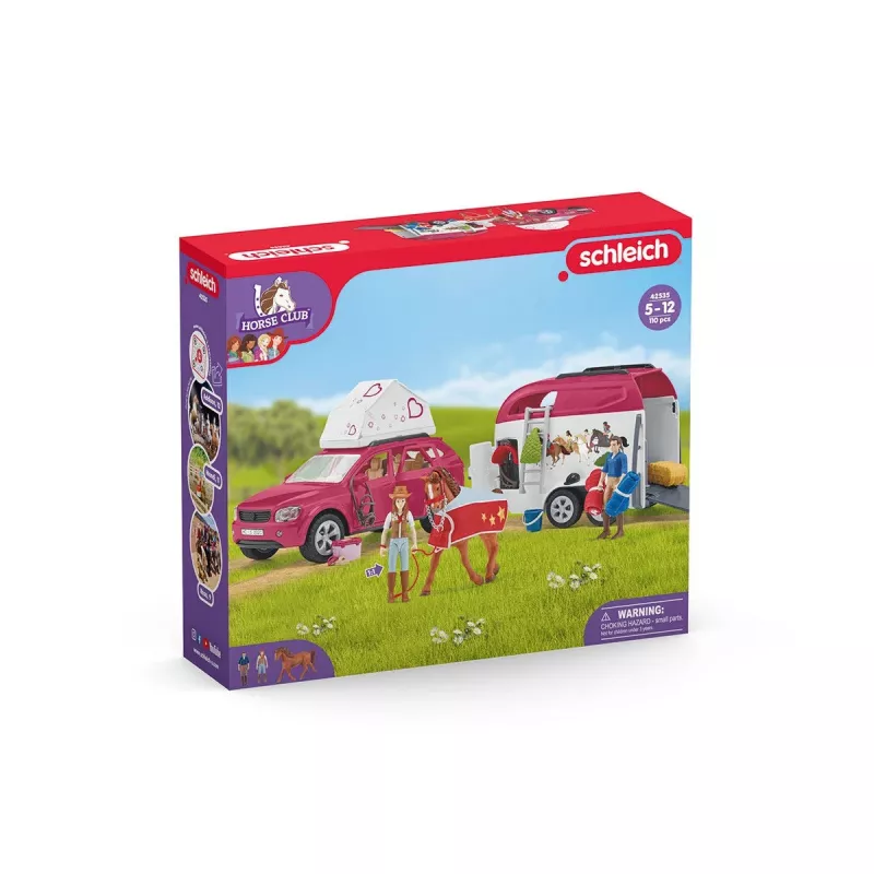 toiminta/seikkailu Schleich HORSE CLUB hevosseikkailu autolla ja perävaunulla