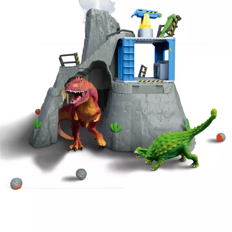 eläin Schleich Dinosaurs Volcano Expedition Base Camp monivärinen 42564