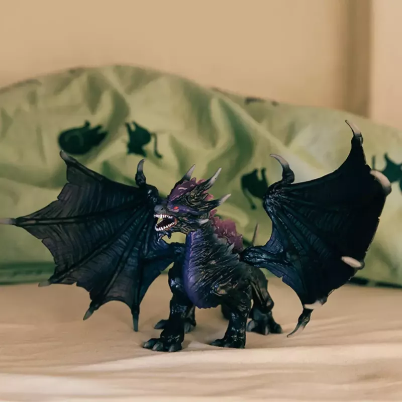 lelu Schleich ELDRADOR CREATURES varjolohikäärme musta violetti 70152