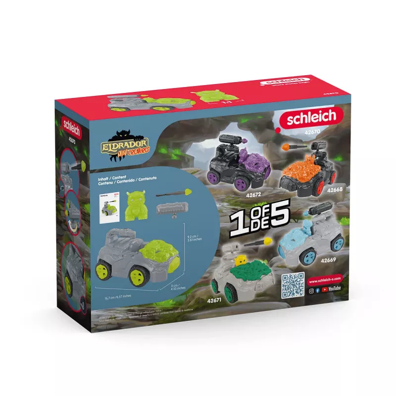 Schleich ELDRADOR CREATURES Stone CrashMobile minifiguuri 7–12 vuotta