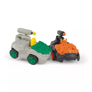 viidakon CrashMobile miniolennolla Schleich 42671 monivärinen