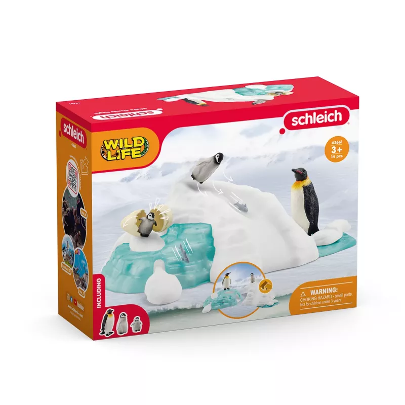 Schleich pingviiniperheen hauskanpito leikkifiguuri monivärinen 42661