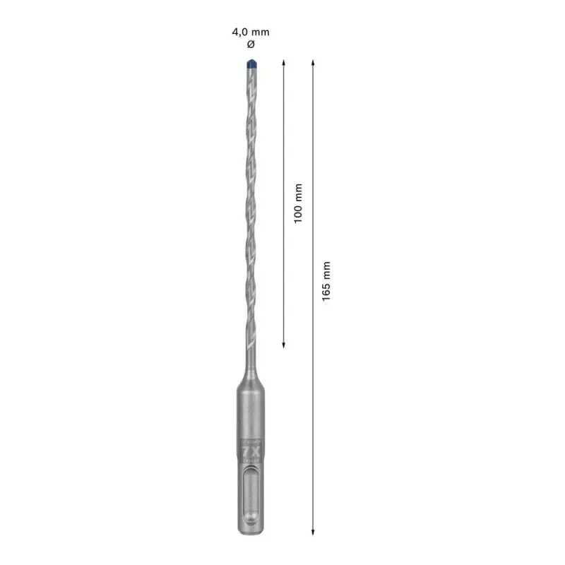 Pora Bosch SDS plus-7X 4mm 165mm 1 kpl