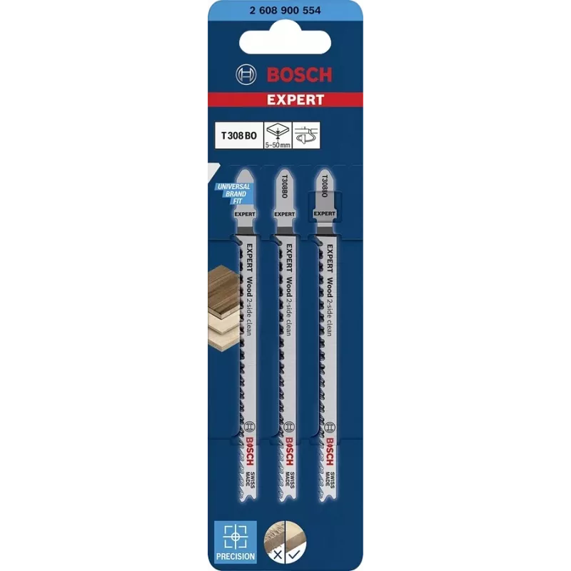 Bosch Expert 2608900554 pistosahanterä hiiliteräs (HCS) 3 kpl
