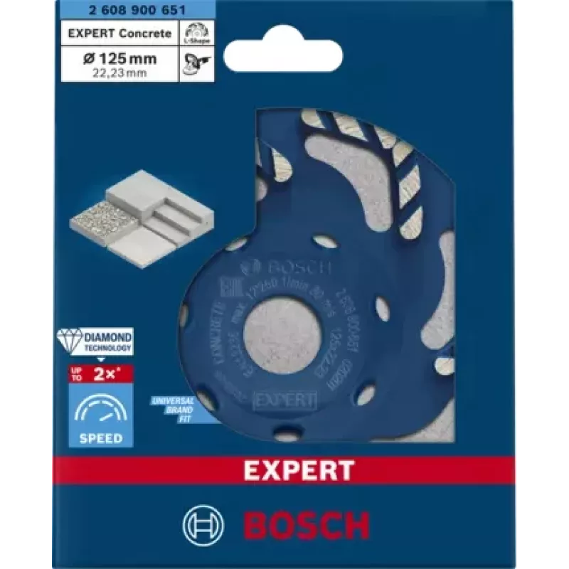 Bosch 2 608 900 651 kiertotyökalu hiontatarvike betoni