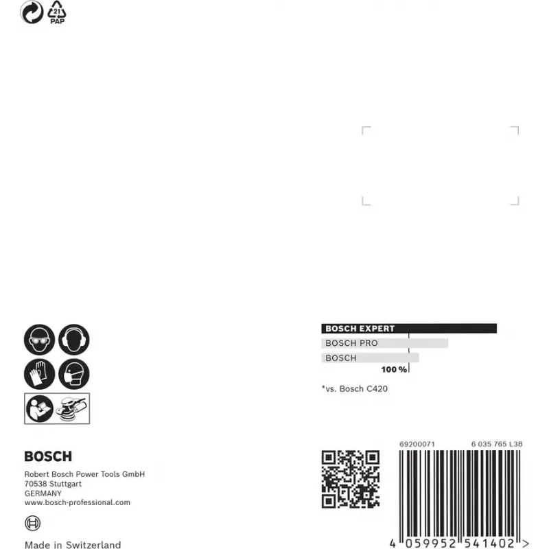 Bosch 2 608 900 812 kiertotyökalun hiomatarvike puu hiomapaperi