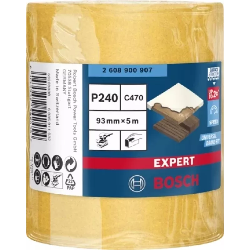 Bosch 2 608 900 907 käsihiomatarvike hiomarulla 1 kpl