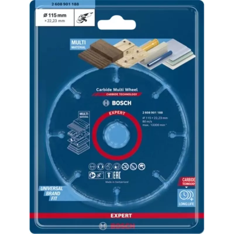 Bosch 2 608 901 188 kiertotyökalun hiomatarvike katkaisulaikka muoville, puulle