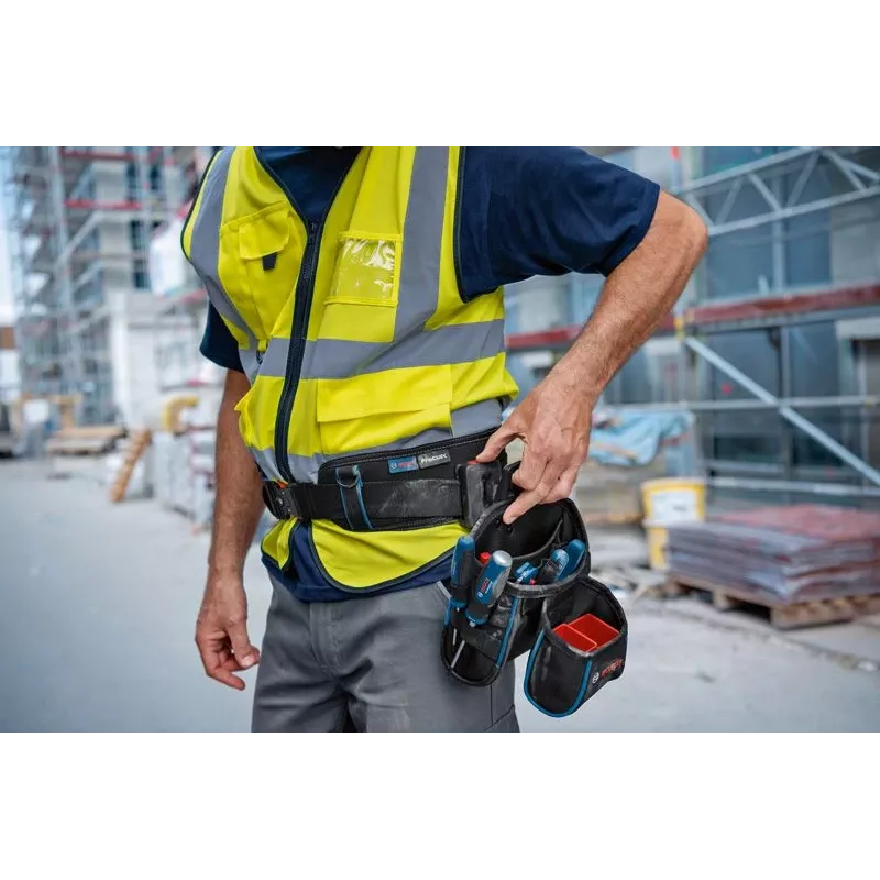Bosch 1.600.A02.65R, vyötärölle kiinnitettävä työkalupakki, musta, solki, 5 kpl
