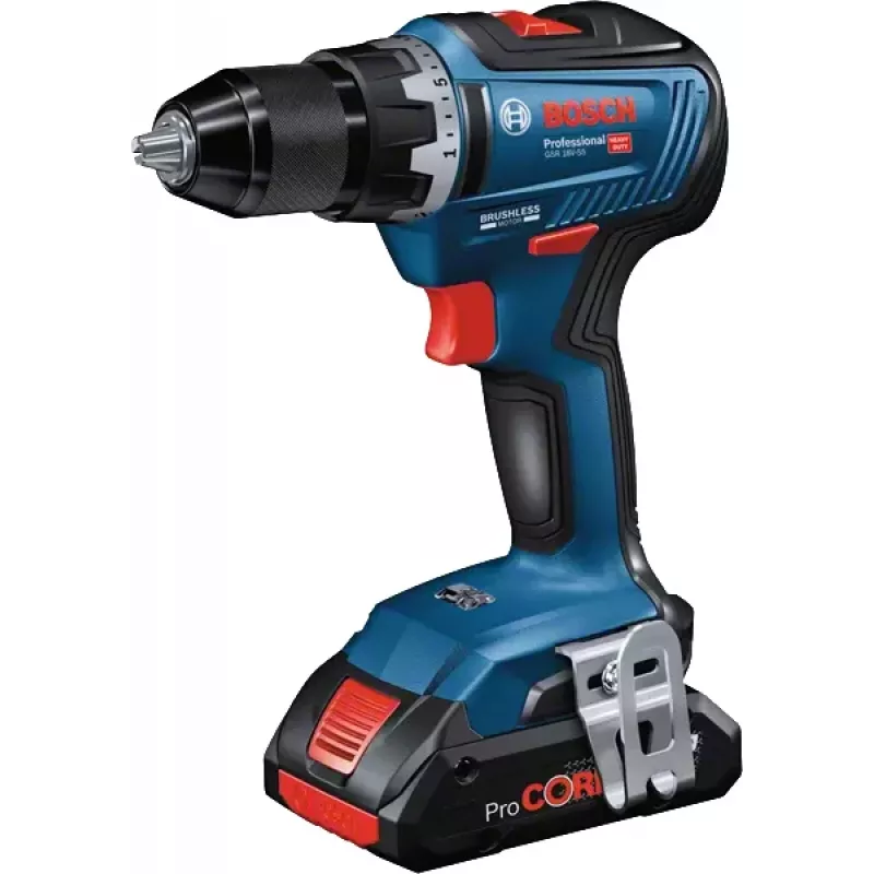 Bosch GSR 18V-55 1800 kierr./min 1 kg musta, sininen